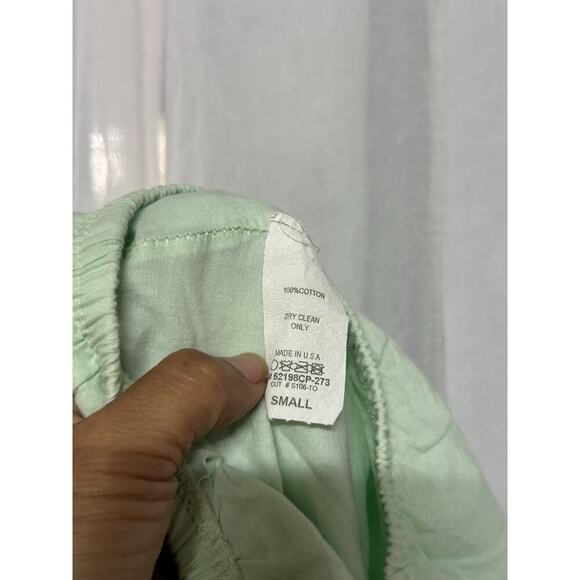 VTG y2k Forever 21 Skirt Embroidered Floral cottage whimsy fairy LG USA green - Picture 6 of 7